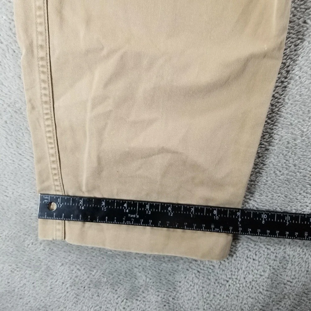 Polo Jeans Co Pants Mens 31x32 Beige Cargo Canvas Utility Casual Pockets